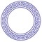 Small Greek Key Circle Wall Stencil | 3280B by Designer Stencils | Pattern Stencils | Reusable Stencils for Painting | Safe & Reusable Template for Wall Decor | Try This Stencil Instead of a Wallpaper | Easy to Use & Clean Art Stencil Pattern
